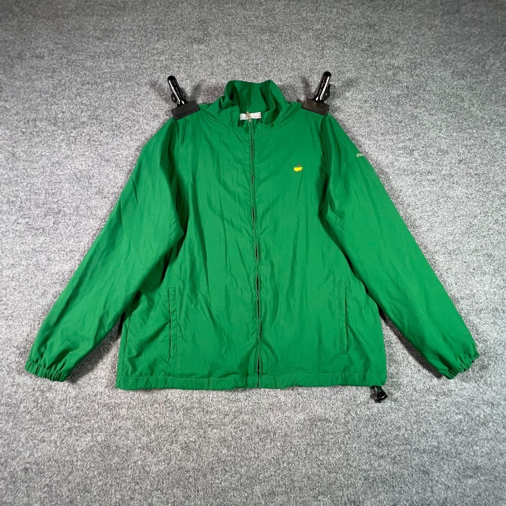 Masters Collection Golf Jacket Womens 4X Green Full Zip Windbreaker MT6217-004